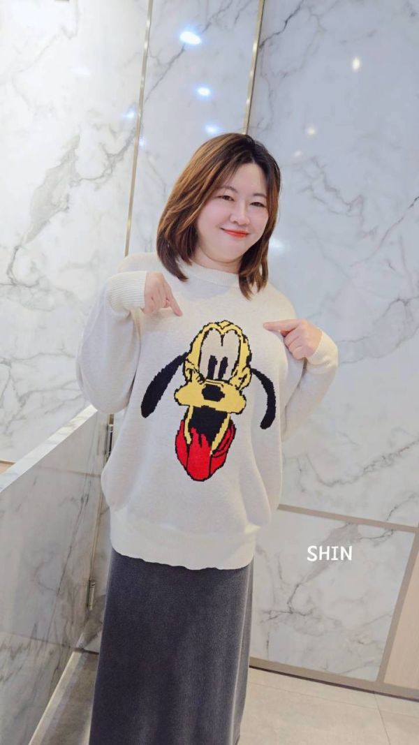 最可愛布魯托針織上衣(藍/杏/灰/粉) 