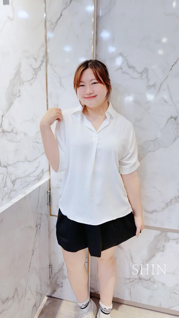 涼涼棉麻襯衫(深藍/Q黃/白) 