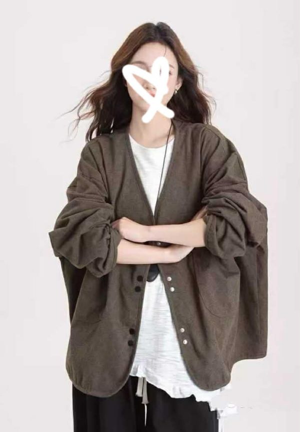 復古滿版帥性慵懶外套 