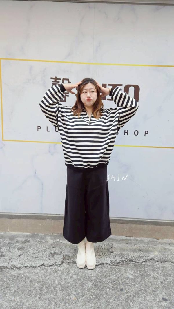 KOREA正韓拉鍊立領T 