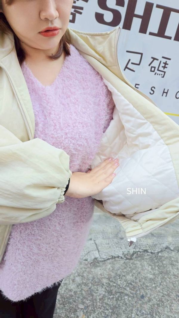 立體拉鍊鋪棉軍外套(綠/杏/黑) 