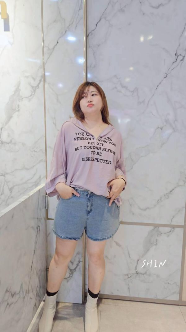 後口袋蝴蝶結牛仔短褲 