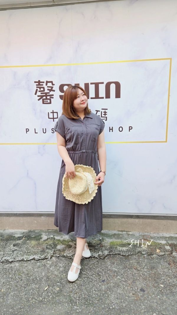 軍裝混紡彈性縮腰洋(深灰/黑) 