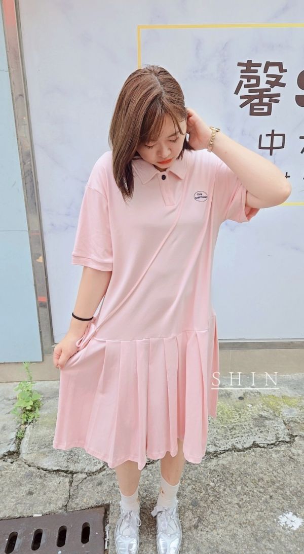 愛心包包POLO裙(黑/卡其/粉) 
