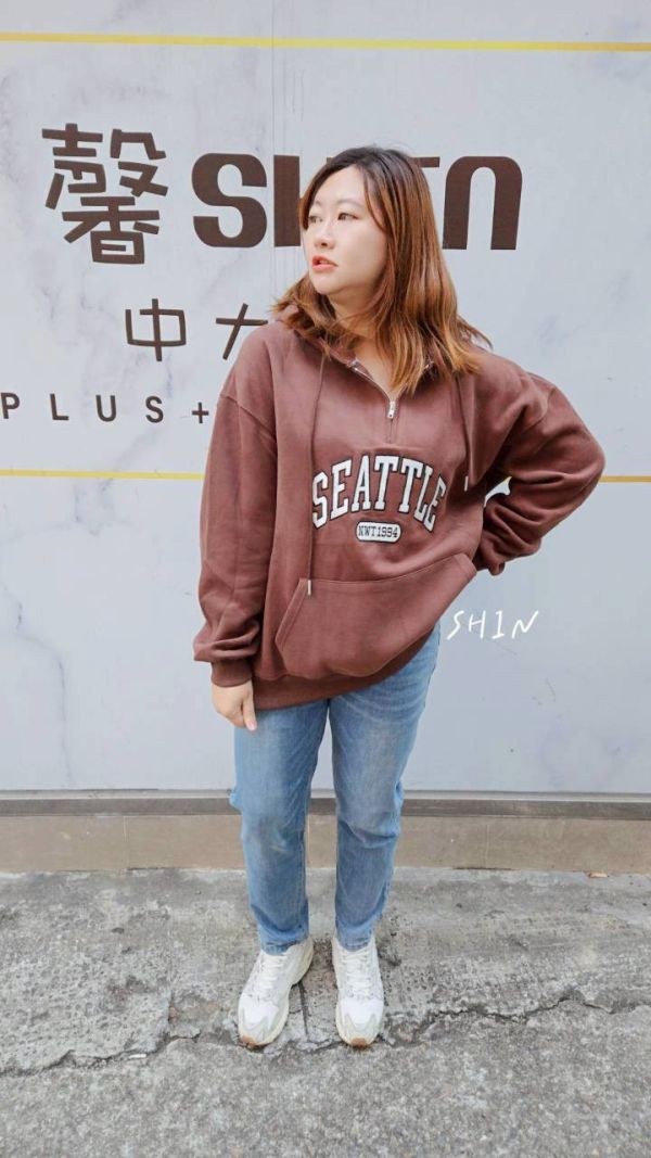 西雅圖帽T(黑/咖/米灰/深藍/粉) 