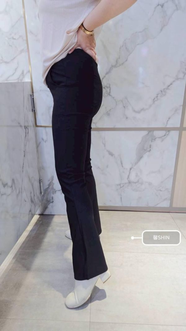 怎麼穿怎麼好看後側線空氣棉喇叭褲 