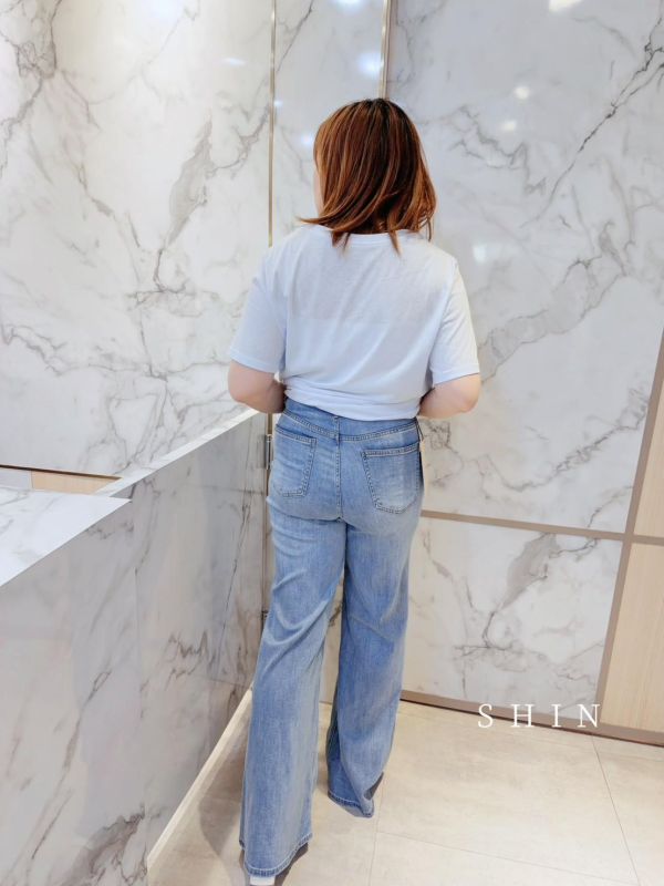 超讚完美遮肚牛仔喇叭褲 