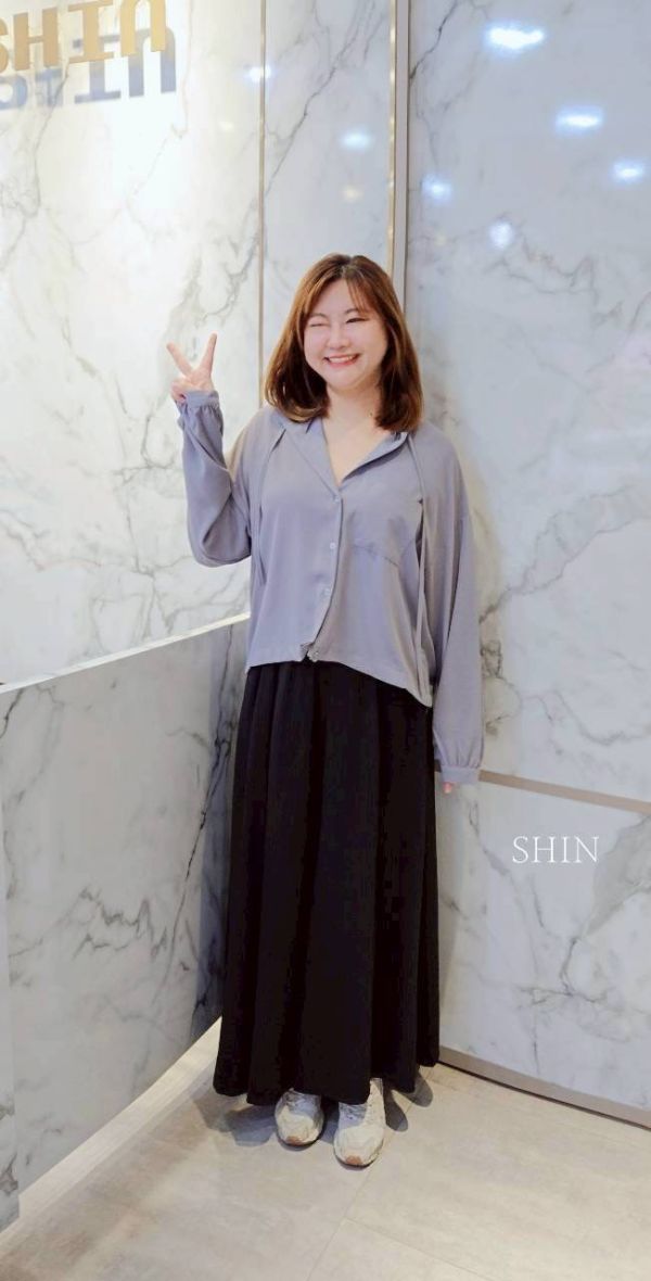 直紋鬆緊超舒服寬褲 