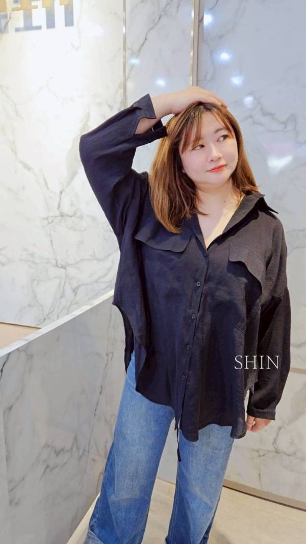 KOREA後綁帶襯衫 