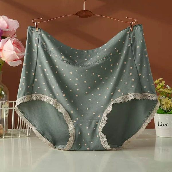 莫代爾滾邊點點內褲(黑/安格拉紅/翠綠/杏) 