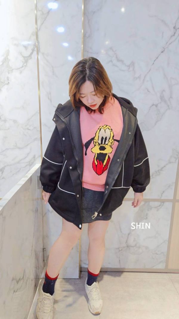 剛剛好厚度明線夾克外套(黑/灰/紅) 