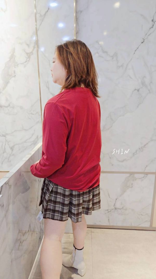 冰瓷棉英字必買T(紅/黑) 