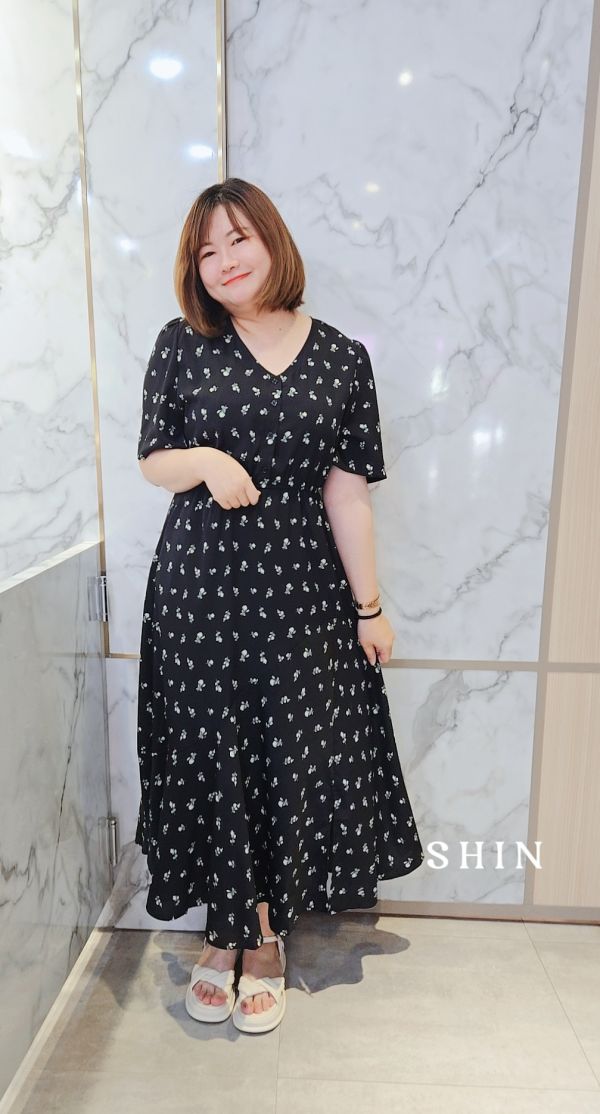 V領點花長洋(點點/花朵) 