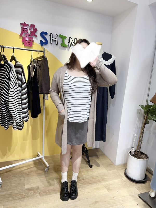 漂亮的麂皮短裙(咖/灰/杏) 