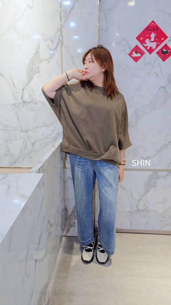 簡單設計款T(灰/粉/綠) 