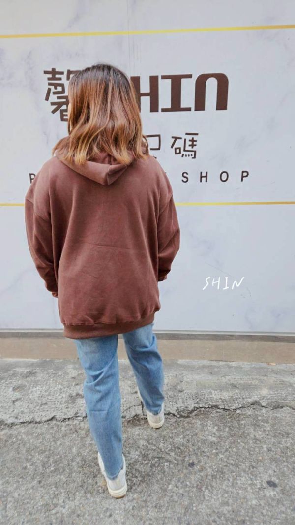 西雅圖帽T(黑/咖/米灰/深藍/粉) 