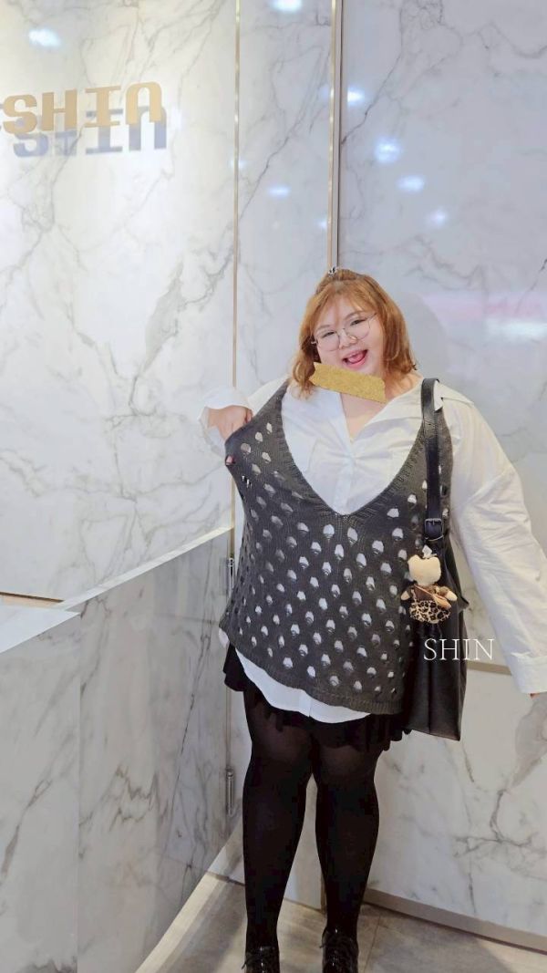 大洞洞針織背心(杏/灰/黑) 