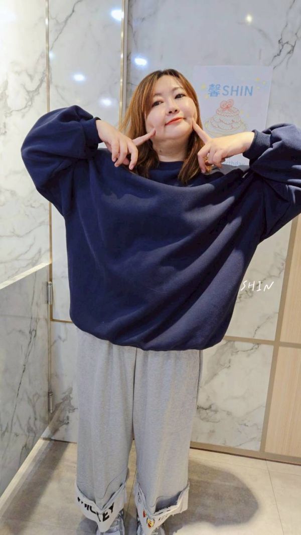 基本款大學T(橘/咖/花灰/白灰/淡粉/寶藍) 