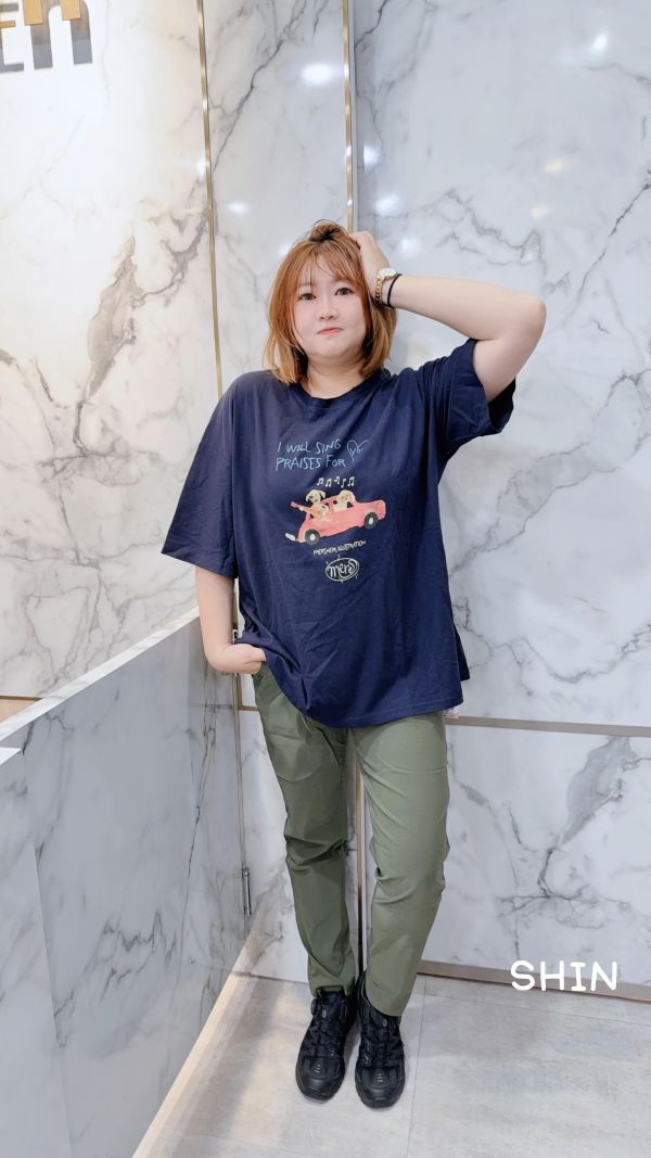 口袋單釦白線順身涼感長褲(黑/軍綠) 