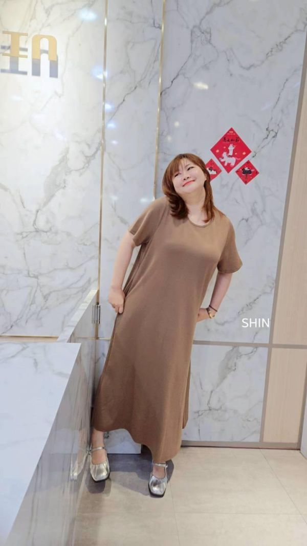 不嫌多的太空綿長版洋(黑/咖/綠) 