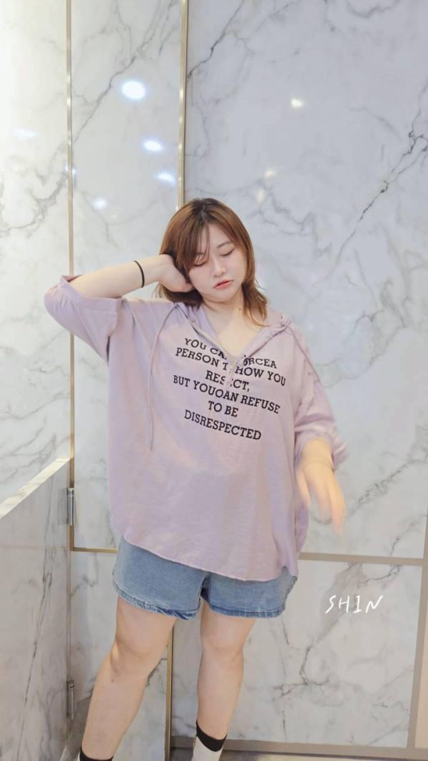 胸文字拉鍊帽T(灰/紫/黑) 