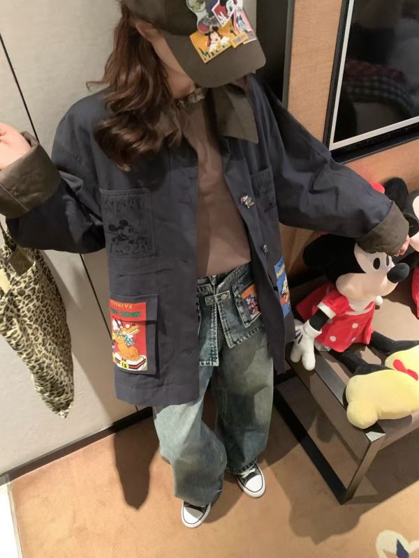 韓版米奇鋪棉外套 