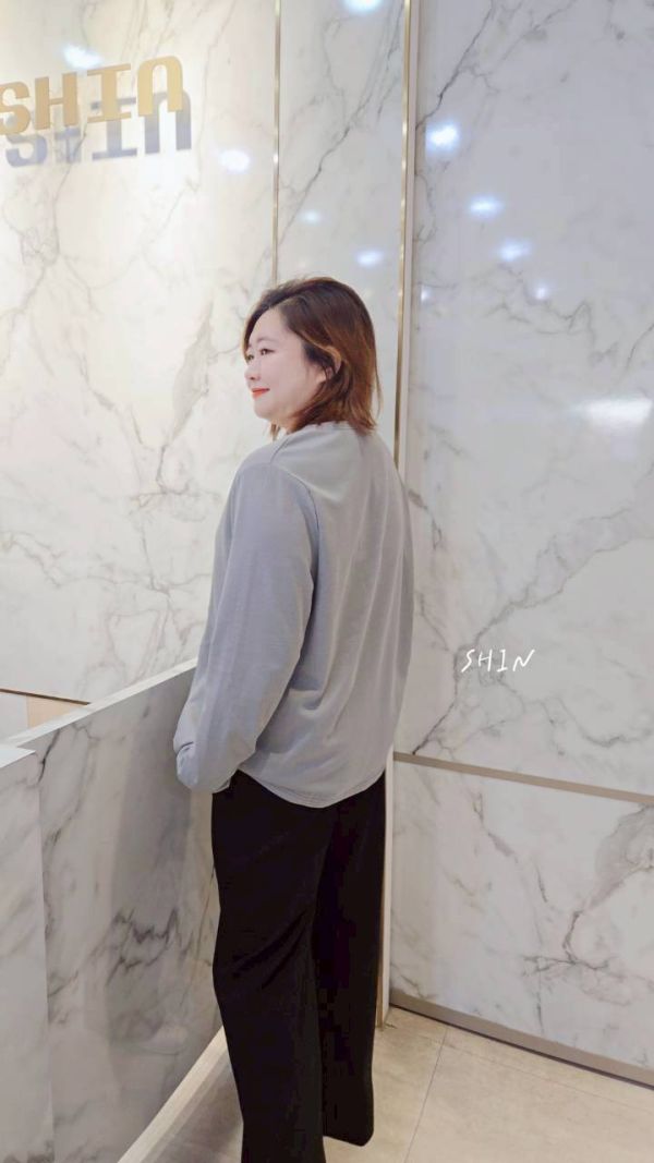 下擺拉鍊設計太空棉T 