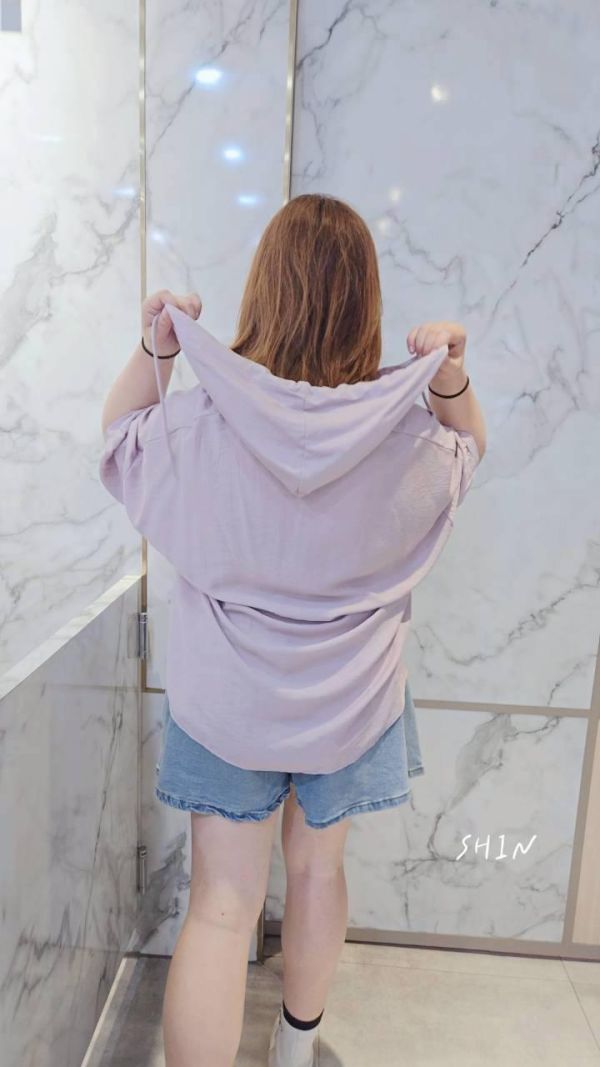 胸文字拉鍊帽T(灰/紫/黑) 