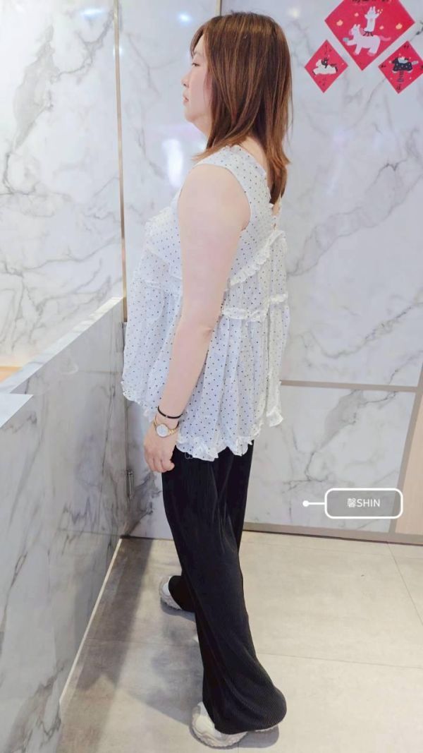 波波點棉麻滾邊長版背心(黑底/白底) 