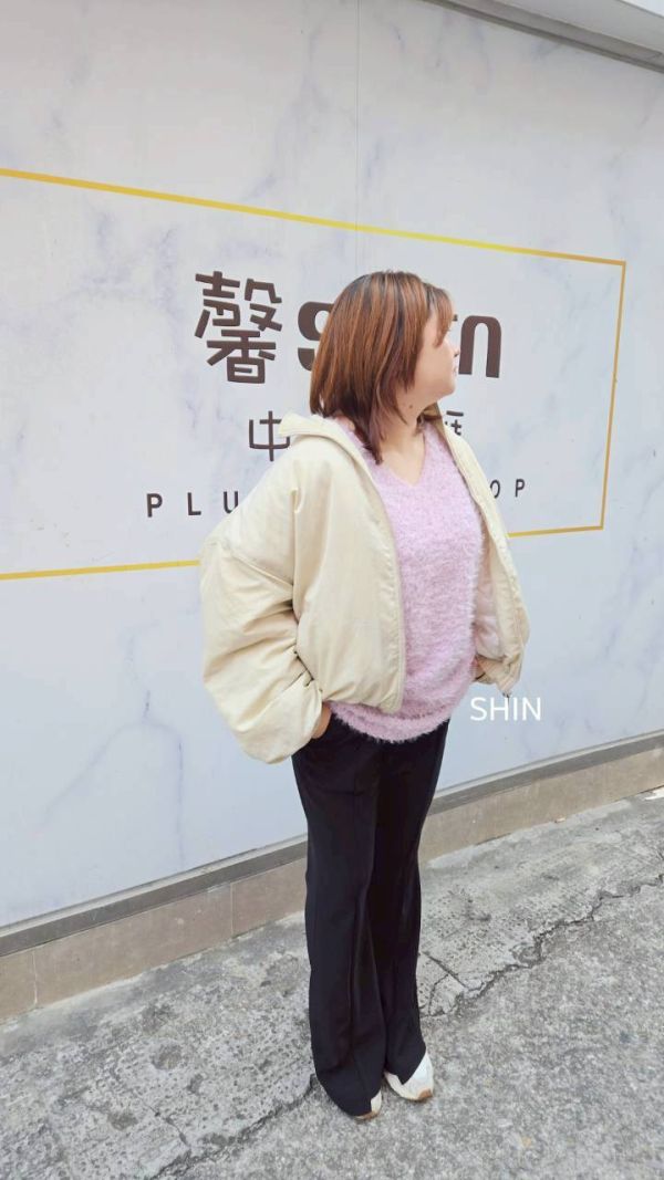 立體拉鍊鋪棉軍外套(綠/杏/黑) 