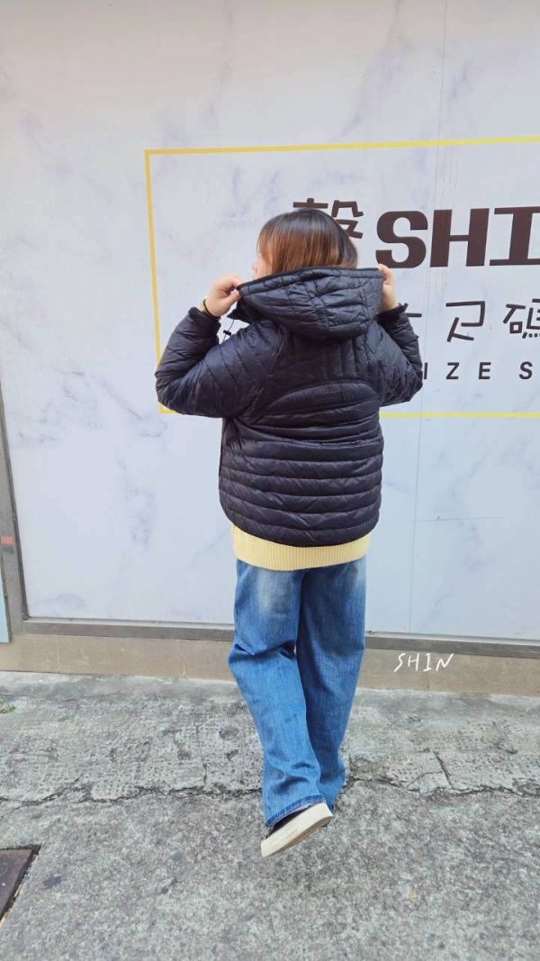 層層羽絨外套 