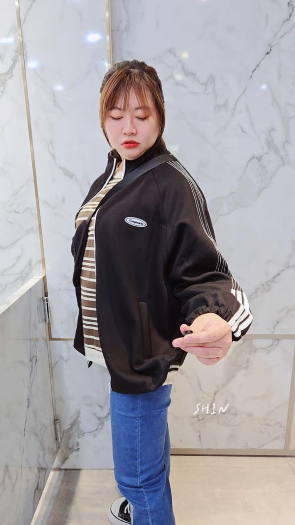 運動風外套(附包包)(粉/灰/白/黑) 