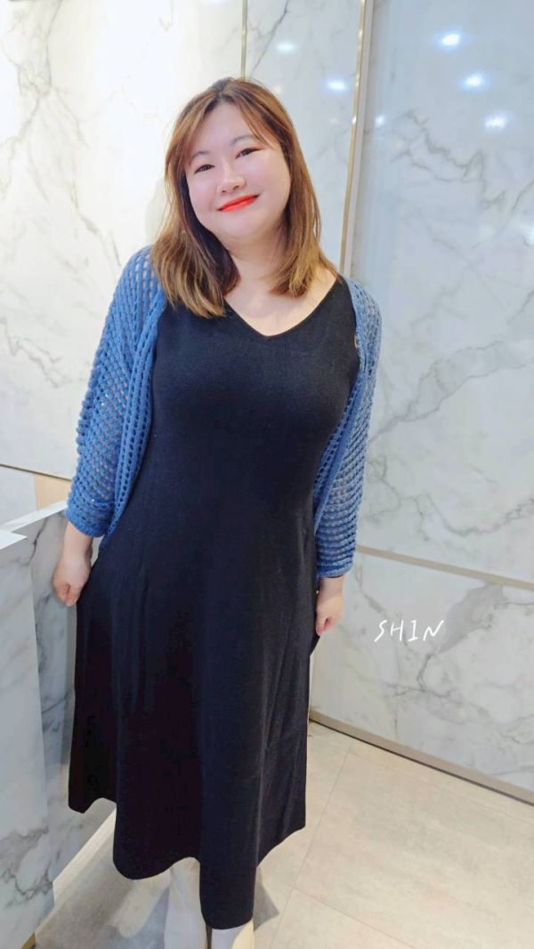 雙面穿軟軟背心裙(黑/杏) 