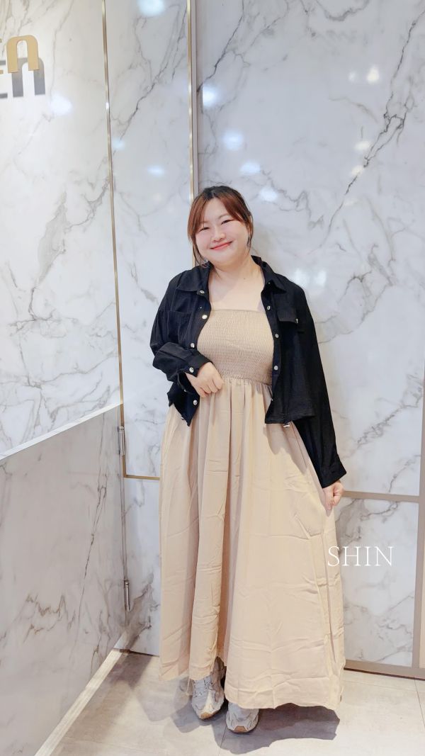 短版縮腰設計襯衫(黑/淺灰/杏) 