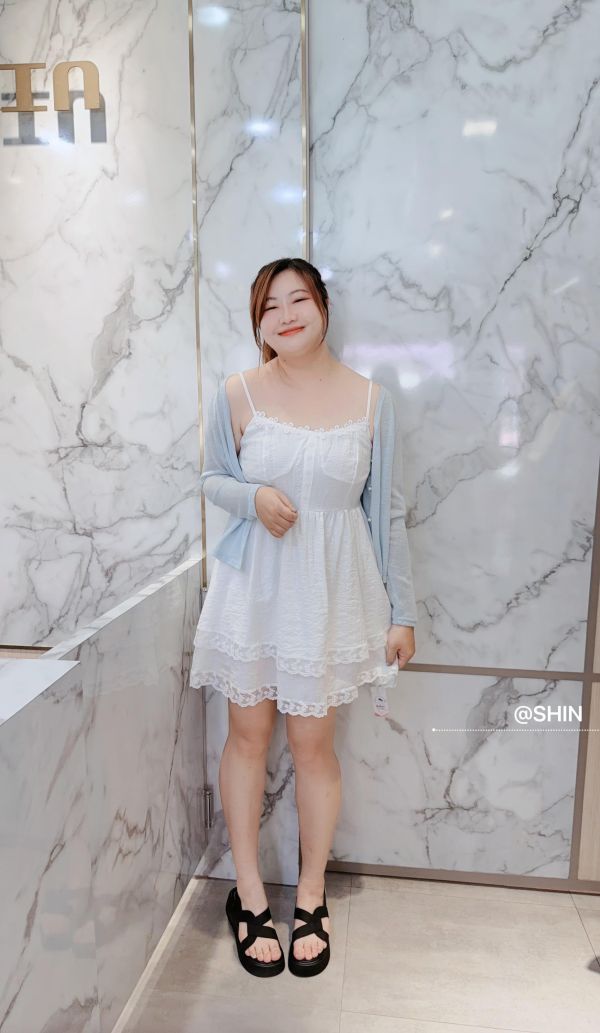 溫柔系的甜美女孩蛋糕洋罩衫套裝 