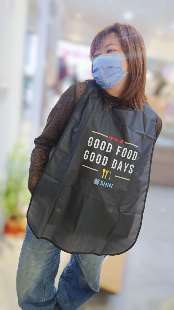 好好吃飯好好生活的自訂大人款防水圍兜 