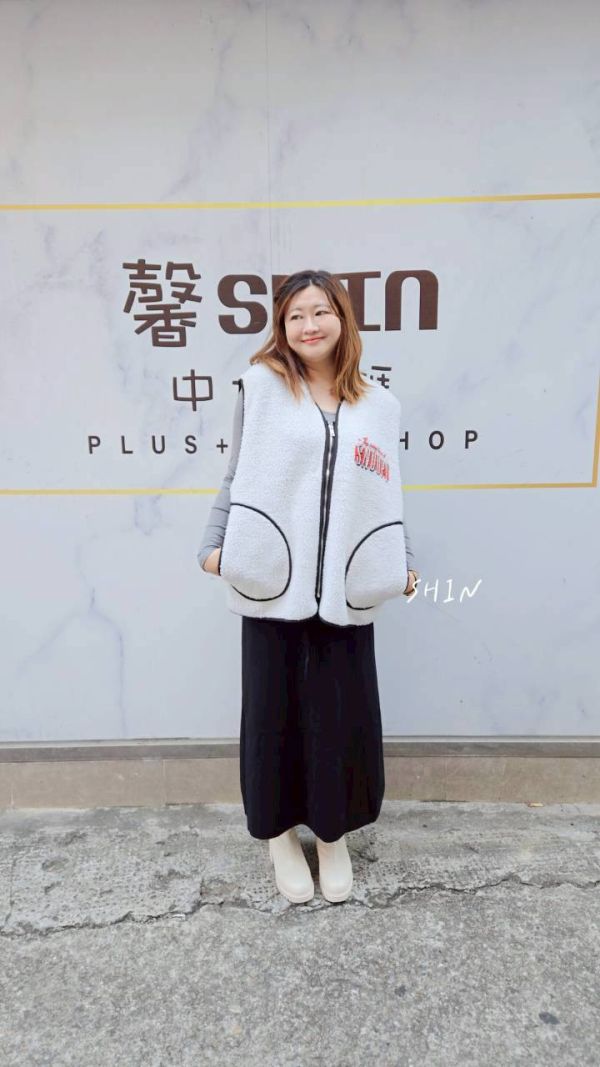 大口袋針織長裙(杏/咖/黑/灰) 