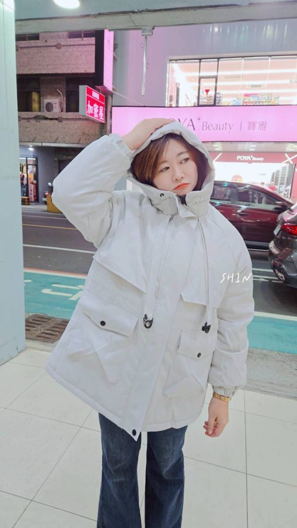 帥帥刷絨衝鋒外套(黑/深藍/水泥灰/淺藍) 