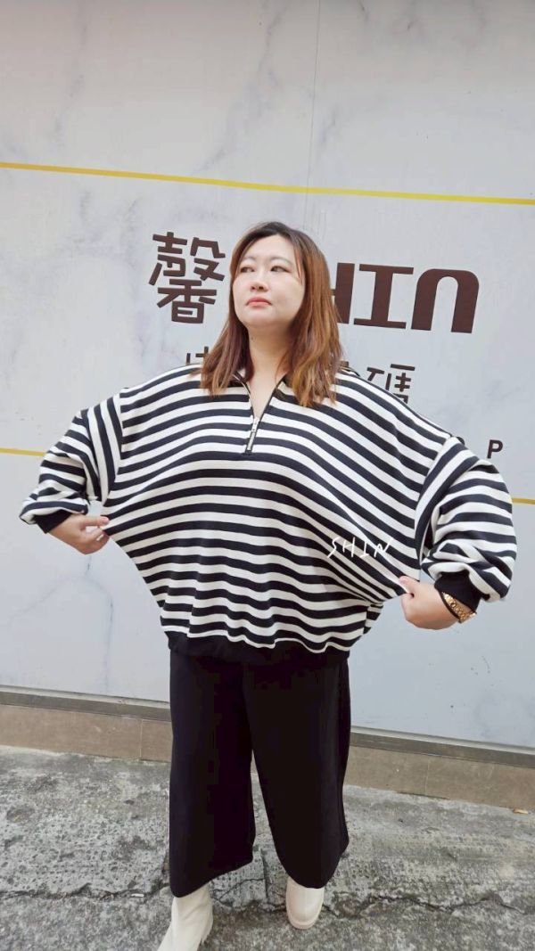 KOREA正韓拉鍊立領T 