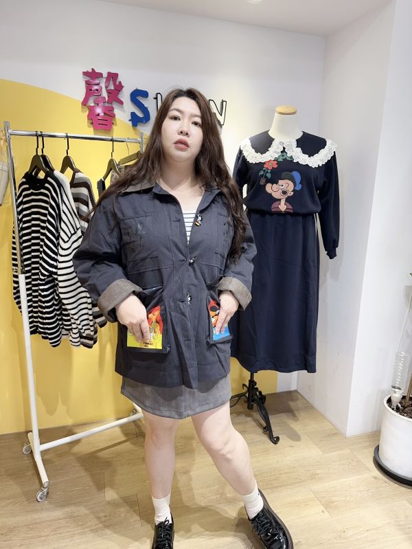 韓版米奇鋪棉外套 