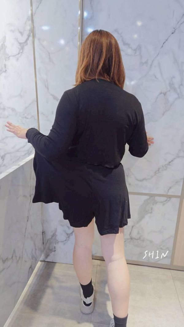 平口bra背心坑條褲裙三件套 