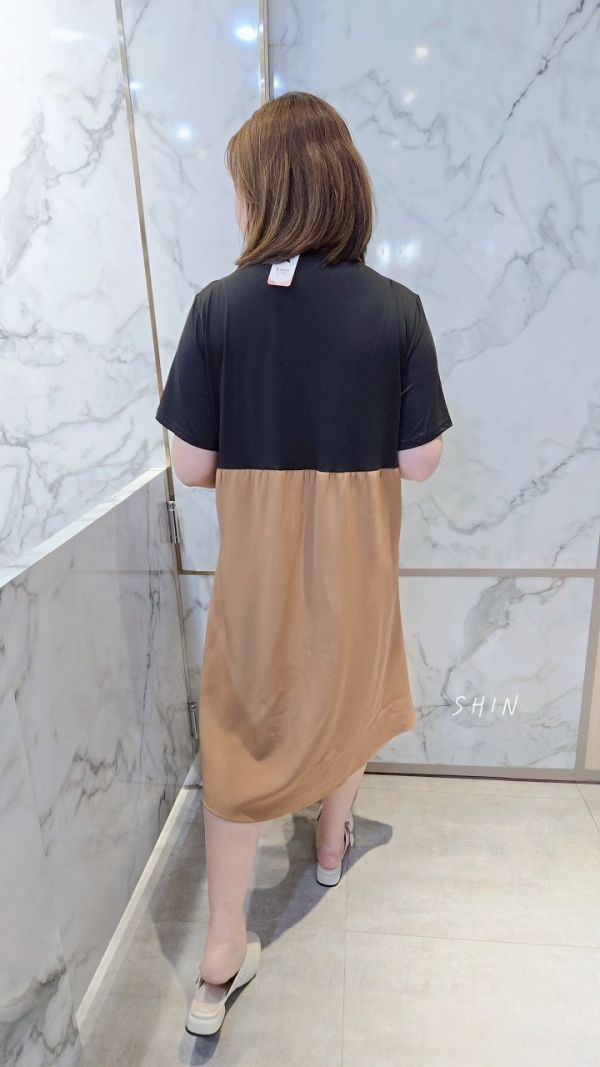 日系假兩件短洋 