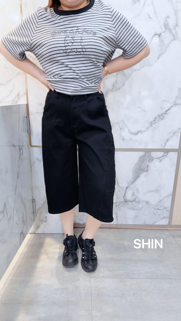 美式挺版7分氣球帥妹褲 