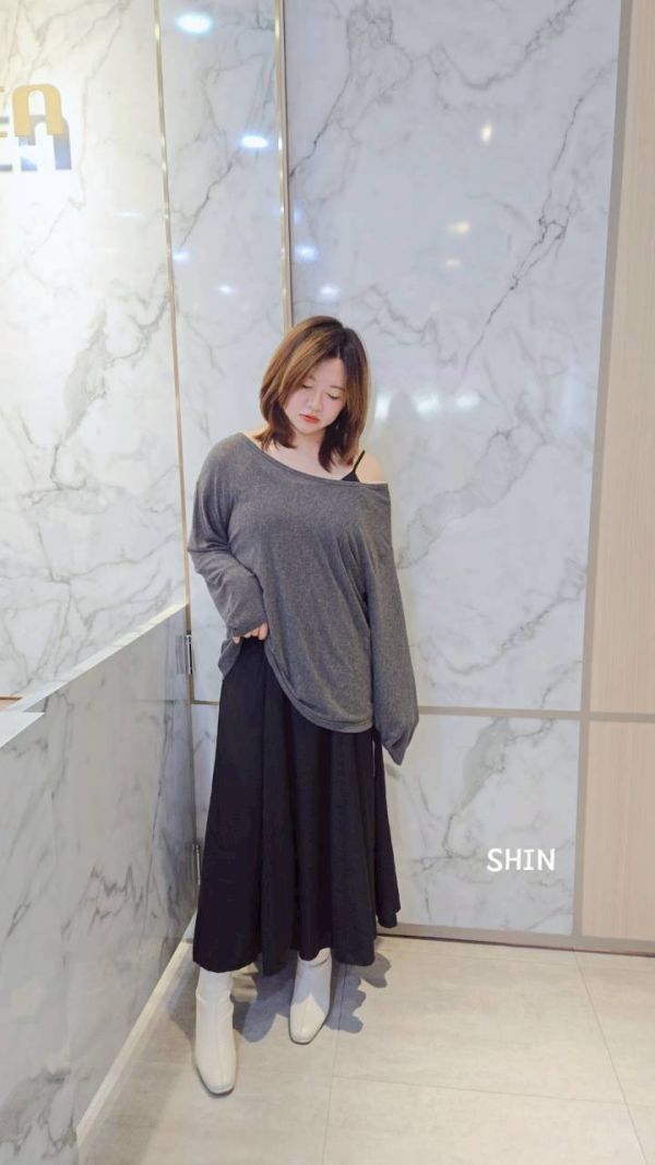 柔弱風細肩長洋+兩穿外罩 