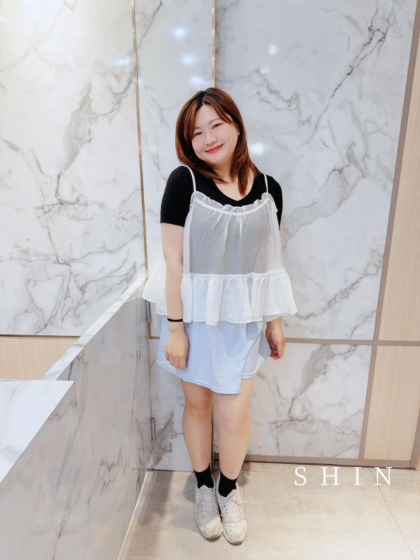 韓式小姊姊透紗外罩背心(灰/粉紫/白) 