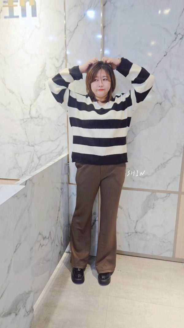 顯瘦太空棉抽繩長褲(咖/灰) 