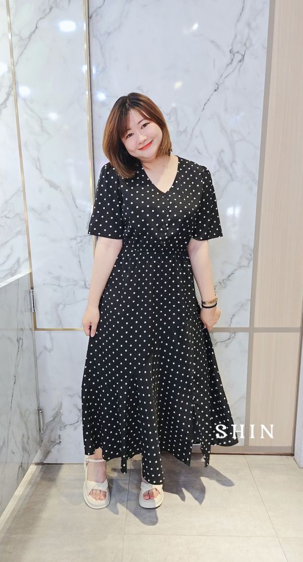 V領點花長洋(點點/花朵) 