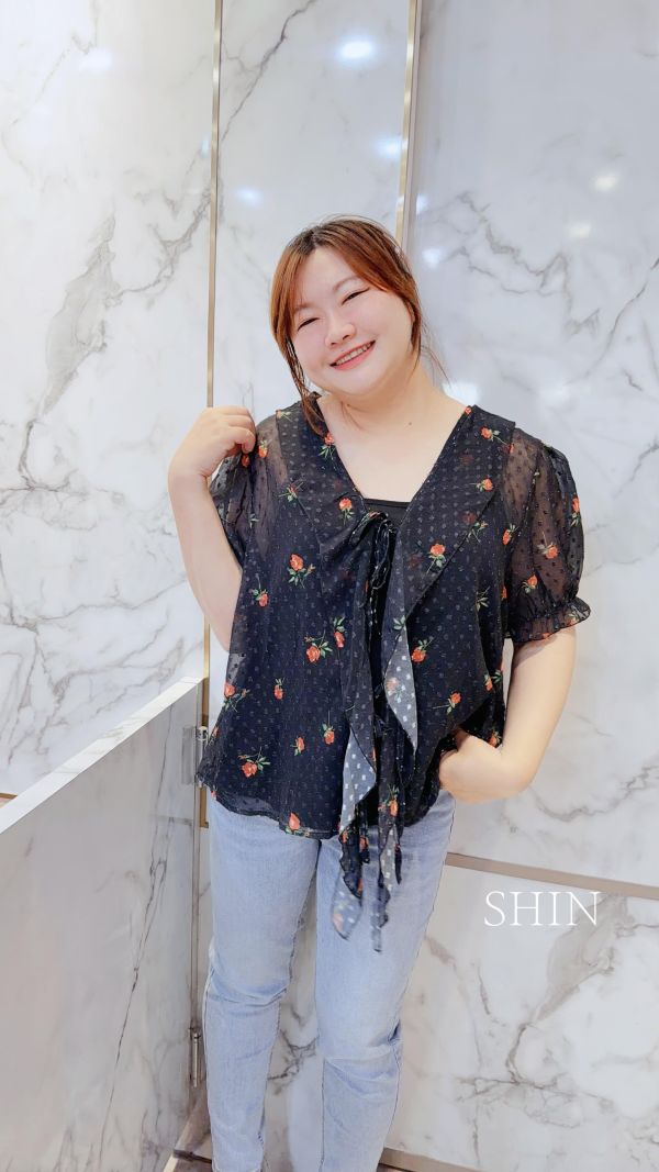 日系剪花面+小可愛套裝(黑/白) 