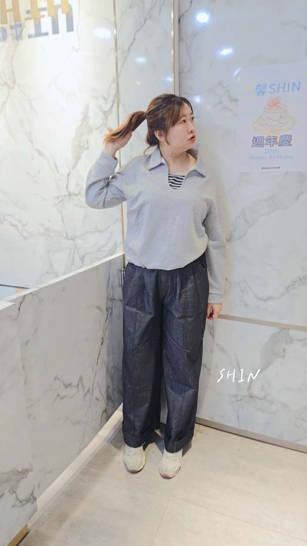 天絲壓摺西裝褲 