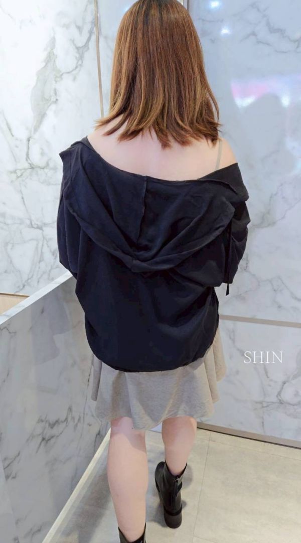 連帽雪紡罩衫(藕粉/卡其/灰/黑) 